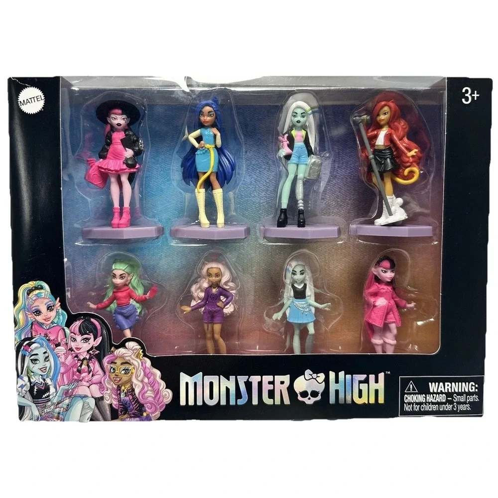 Monster High Mini Figures 8 Pc Set Mattel Boxed Collectible Dolls 2020